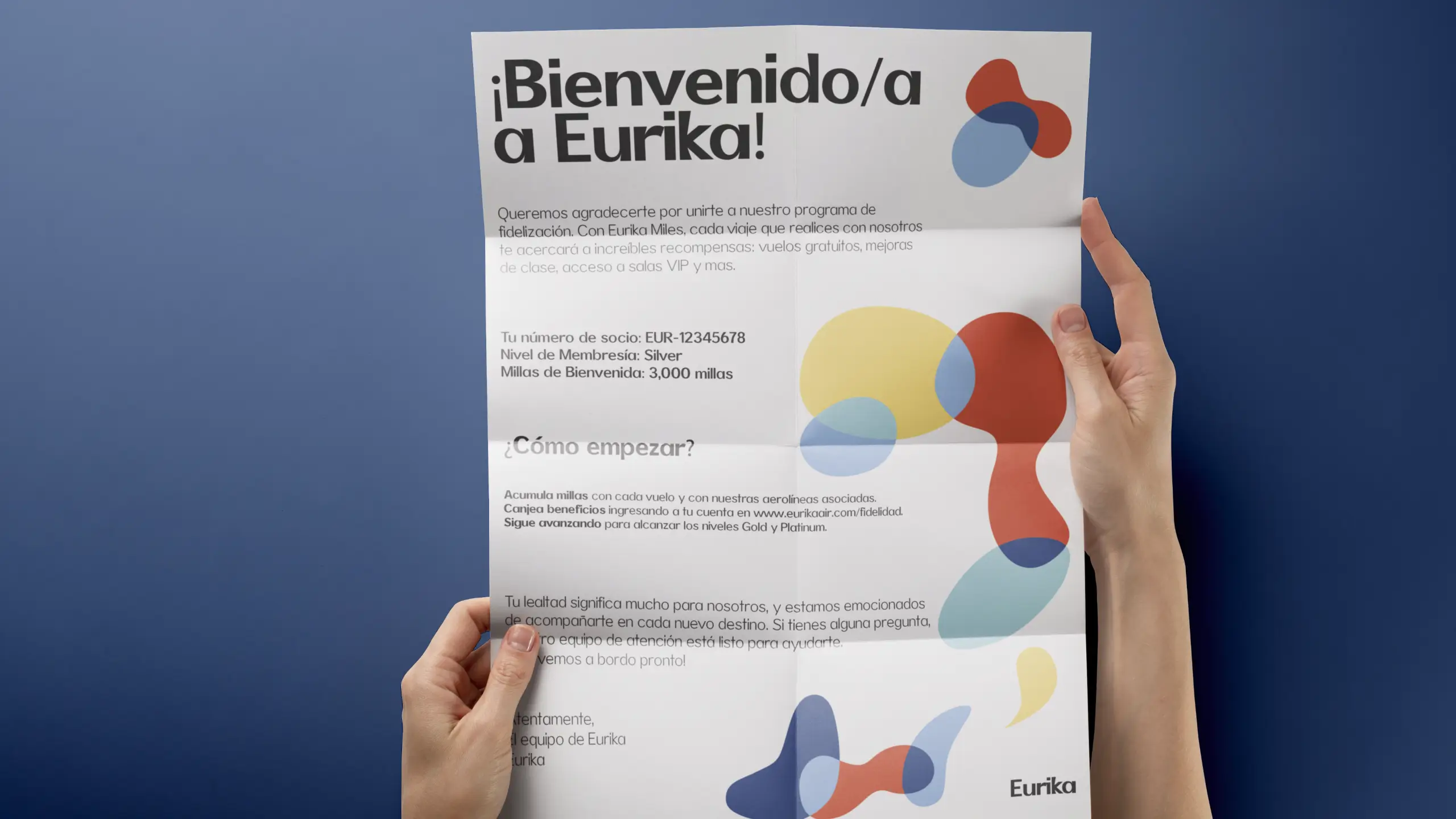 Carta de presentación de la aerolínea